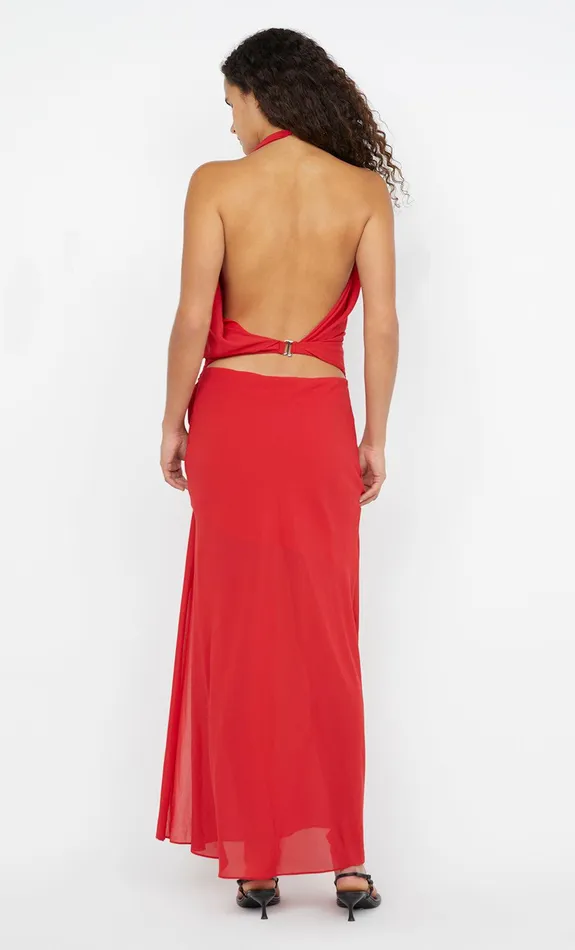 Bec Bridge Maxi Dresses CLARICE DRAPE DRESS Rouge 8211 Women