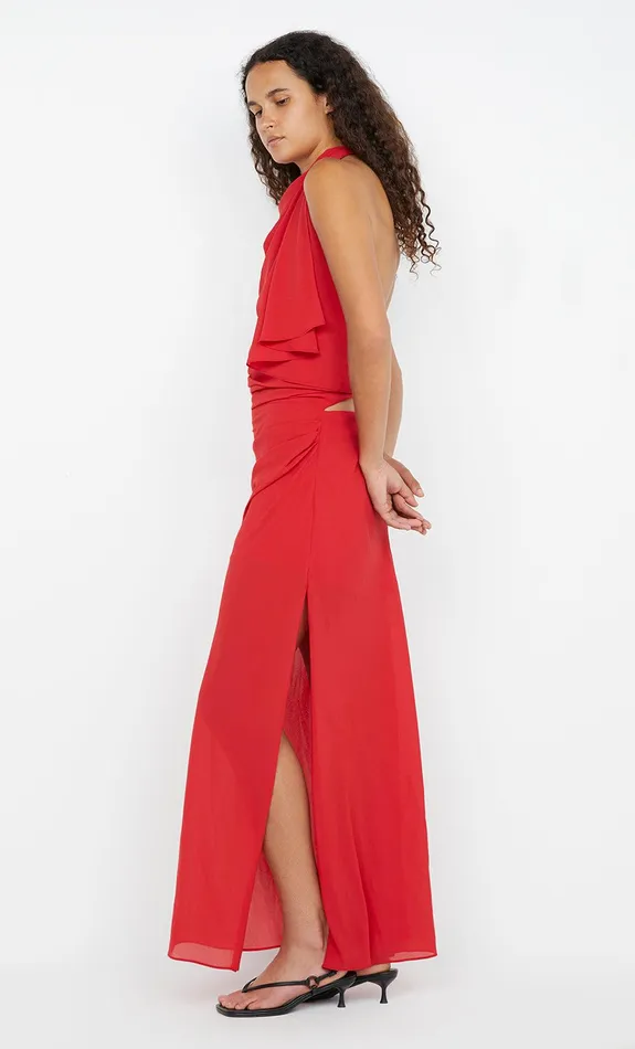 Bec Bridge Maxi Dresses CLARICE DRAPE DRESS Rouge 8211 Women