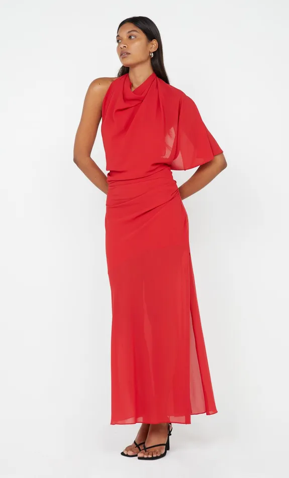 Bec Bridge Maxi Dresses CLARICE DRAPE DRESS Rouge 8211 Women