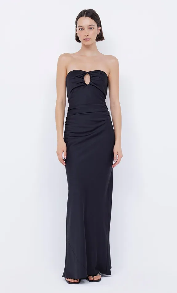 Bec Bridge Maxi Dresses EMILIA STRAPLESS DRESS Black 8211 Women