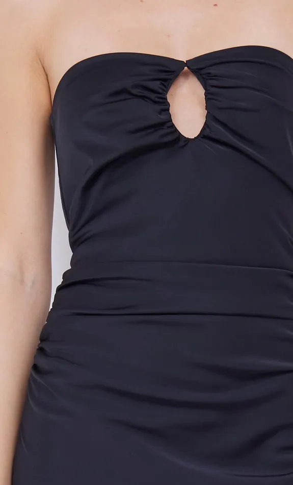 Bec Bridge Maxi Dresses EMILIA STRAPLESS DRESS Black 8211 Women