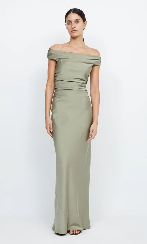 Bec Bridge Maxi Dresses ETERNITY OFF SHOULDER MAXI Sage 8211 Women