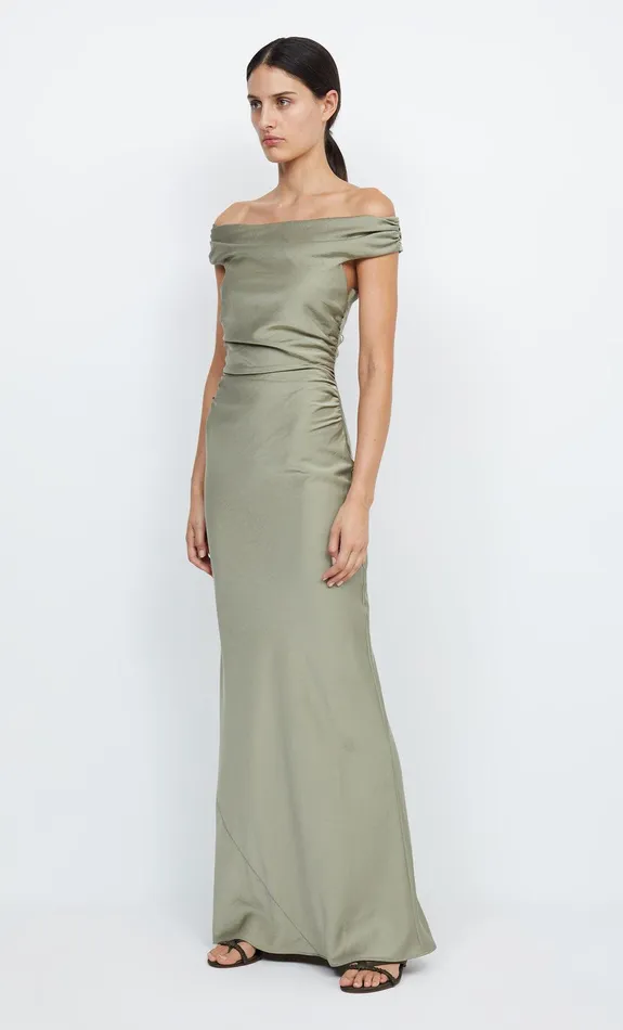 Bec Bridge Maxi Dresses ETERNITY OFF SHOULDER MAXI Sage 8211 Women