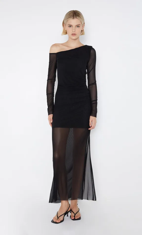 Bec Bridge Maxi Dresses FAE ASYM LONG SLEEVE DRESS Black 8211 Women