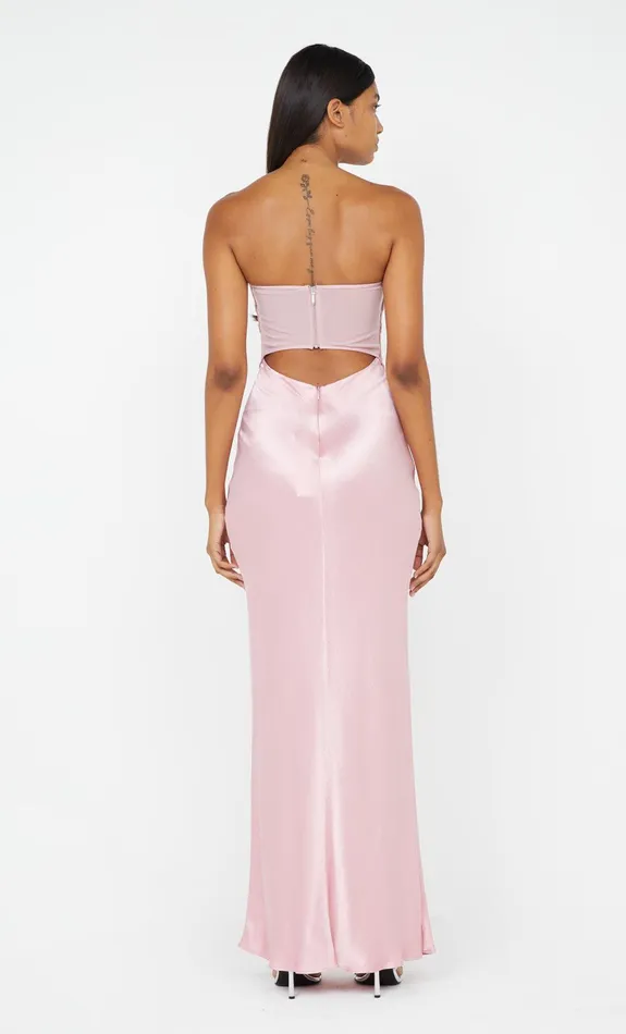 Bec Bridge Maxi Dresses HALLE STRAPLESS DRESS Dusty Pink 8211 Women