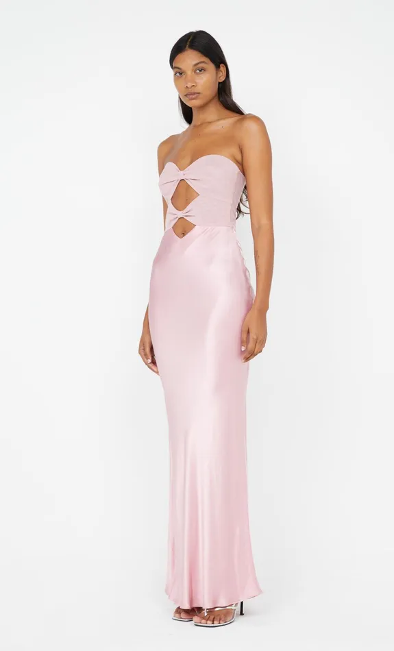 Bec Bridge Maxi Dresses HALLE STRAPLESS DRESS Dusty Pink 8211 Women