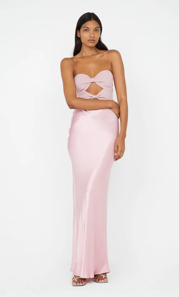 Bec Bridge Maxi Dresses HALLE STRAPLESS DRESS Dusty Pink 8211 Women