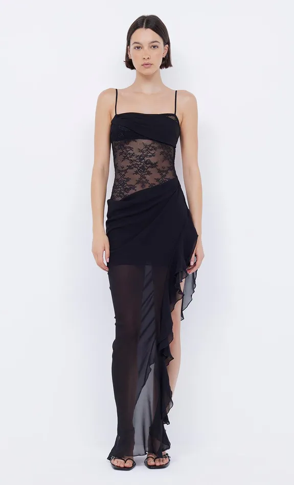 Bec Bridge Maxi Dresses LIV ASYM DRESS Black 8211 Women