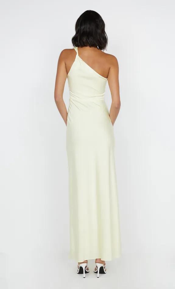 Bec Bridge Maxi Dresses LUNETTA ASYM DRESS Ice Yellow 8211 Women