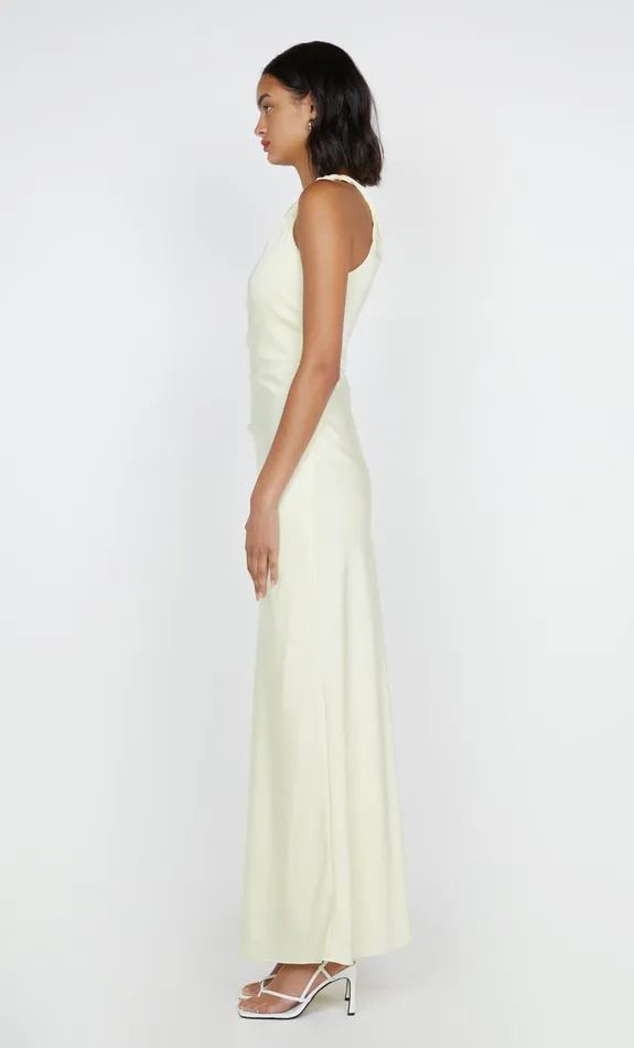 Bec Bridge Maxi Dresses LUNETTA ASYM DRESS Ice Yellow 8211 Women