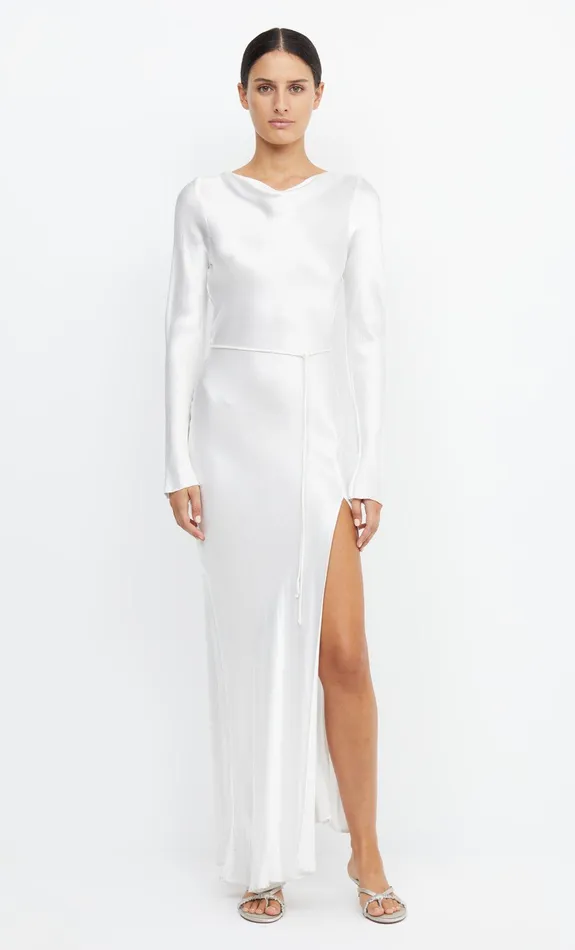 Bec Bridge Maxi Dresses MOON DANCE LONG SLEEVE MAXI DRESS Ivory 8211 Women
