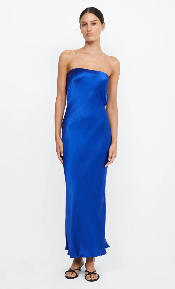 Bec Bridge Maxi Dresses MOON DANCE STRAPLESS DRESS Mediterranean Blue 8211 Women