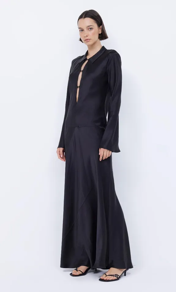 Bec Bridge Maxi Dresses ORLA LONG SLEEVE MAXI DRESS Black 8211 Women