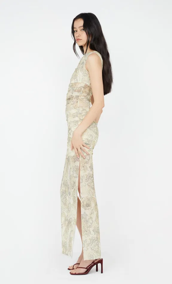Bec Bridge Maxi Dresses SHYLA OFF SHOULDER DRESS Faded Paisley 8211 Women