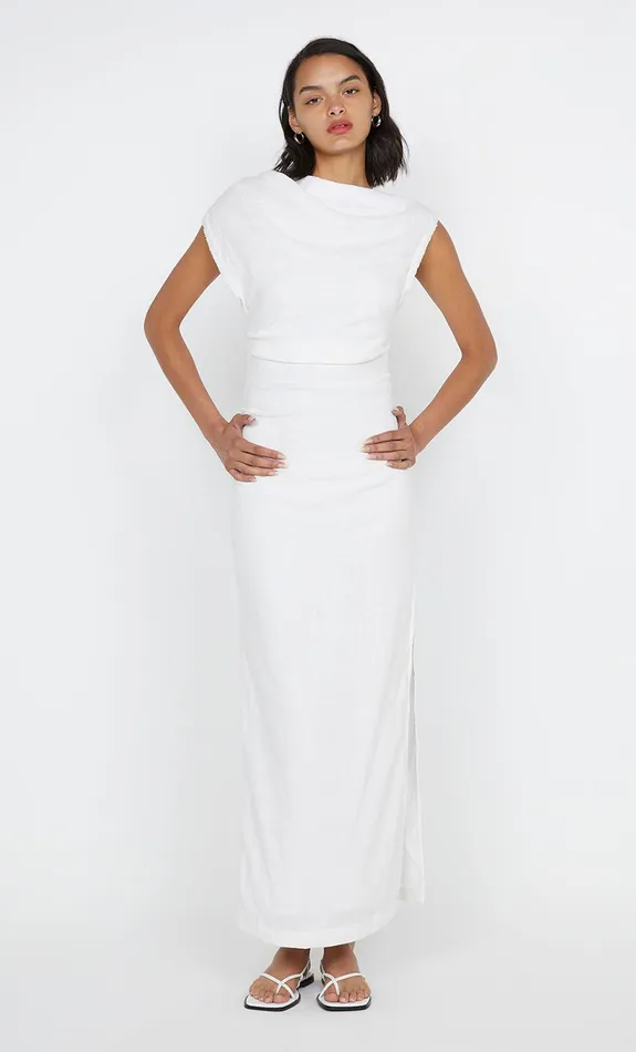 Bec Bridge Maxi Dresses STEFFI GATHER DRESS White 8211 Women