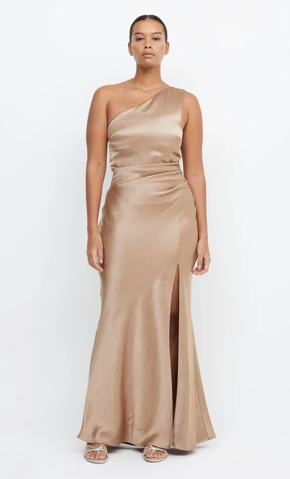 Bec Bridge Maxi Dresses THE DREAMER ASYM DRESS Golden 8211 Women