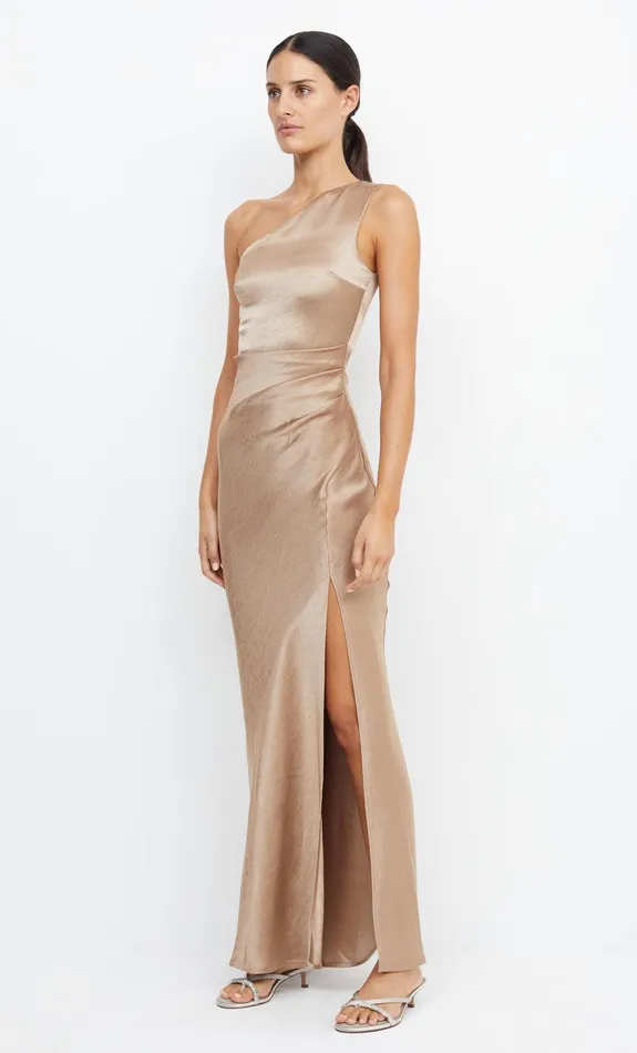 Bec Bridge Maxi Dresses THE DREAMER ASYM DRESS Golden 8211 Women