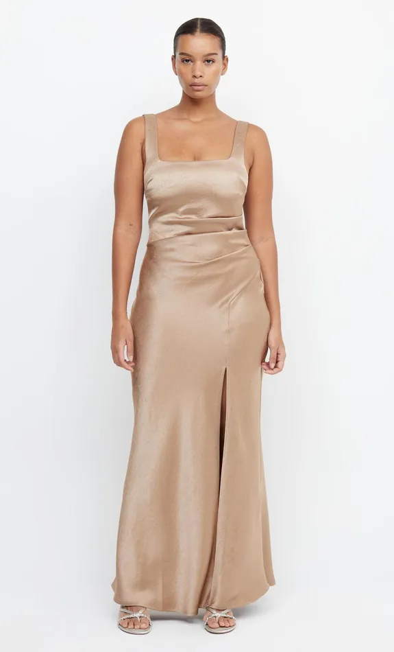 Bec Bridge Maxi Dresses THE DREAMER SQUARE NECK DRESS Golden 8211 Women