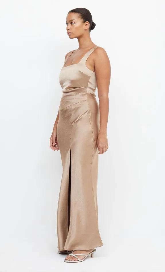 Bec Bridge Maxi Dresses THE DREAMER SQUARE NECK DRESS Golden 8211 Women