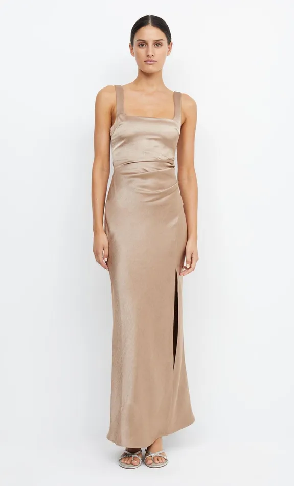 Bec Bridge Maxi Dresses THE DREAMER SQUARE NECK DRESS Golden 8211 Women
