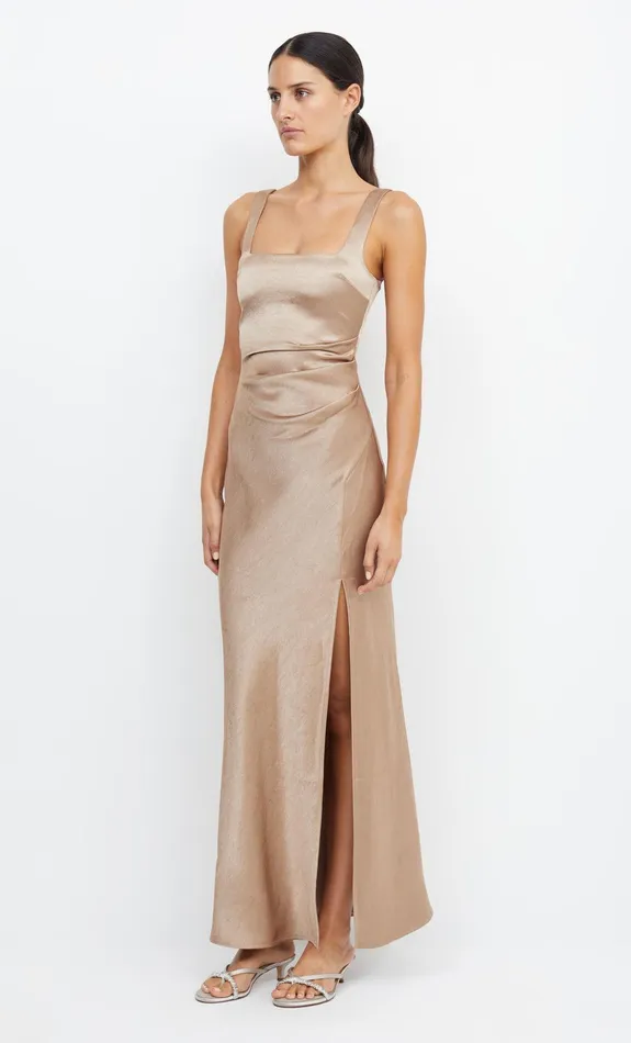 Bec Bridge Maxi Dresses THE DREAMER SQUARE NECK DRESS Golden 8211 Women
