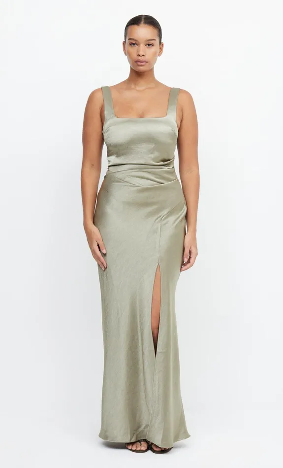 Bec Bridge Maxi Dresses THE DREAMER SQUARE NECK DRESS Sage 8211 Women