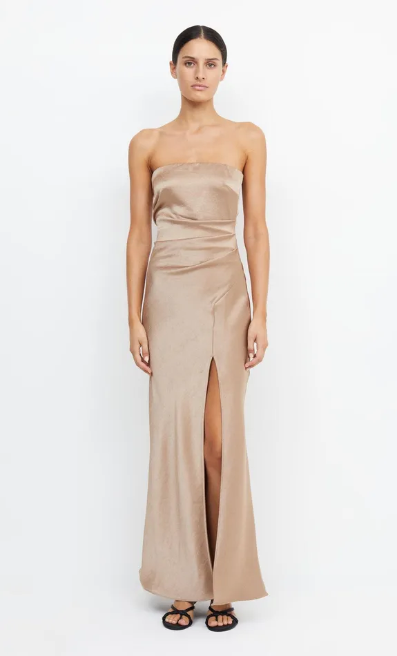 Bec Bridge Maxi Dresses THE DREAMER STRAPLESS DRESS Golden 8211 Women