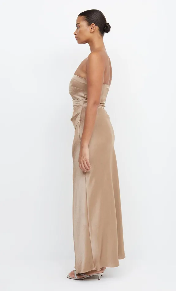 Bec Bridge Maxi Dresses THE DREAMER STRAPLESS DRESS Golden 8211 Women