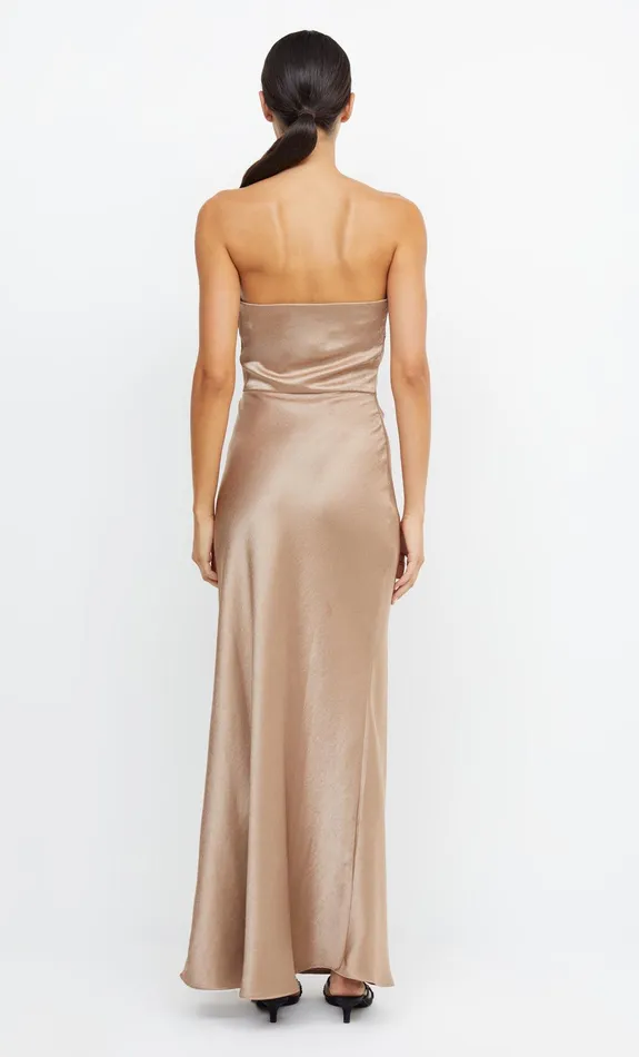 Bec Bridge Maxi Dresses THE DREAMER STRAPLESS DRESS Golden 8211 Women