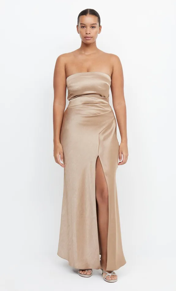 Bec Bridge Maxi Dresses THE DREAMER STRAPLESS DRESS Golden 8211 Women