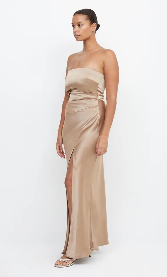 Bec Bridge Maxi Dresses THE DREAMER STRAPLESS DRESS Golden 8211 Women