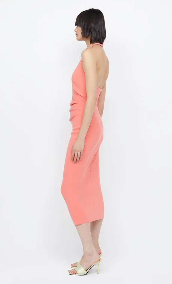 Bec Bridge Midi Dresses CYNDIE HALTER MIDI DRESS Coral 8211 Women