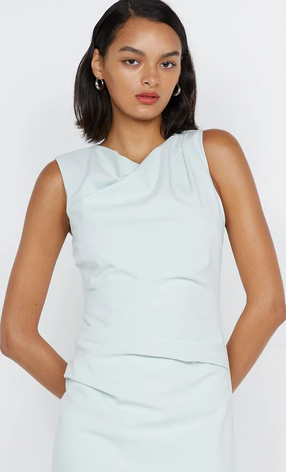 Bec Bridge Mini Dresses AVELINE ASYM MINI DRESS Ocean Mist 8211 Women