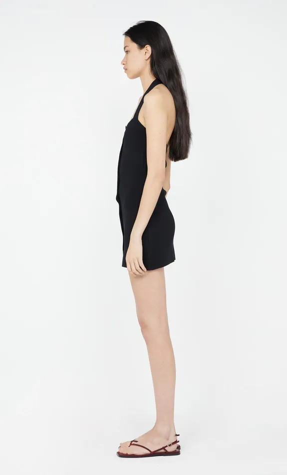 Bec Bridge Mini Dresses ILORA KNIT HALTER MINI DRESS Black 8211 Women
