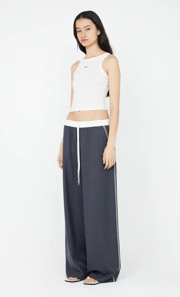 Bec Bridge Pants ASTER DRAWSTRING PANT Charcoalwhite 8211 Women