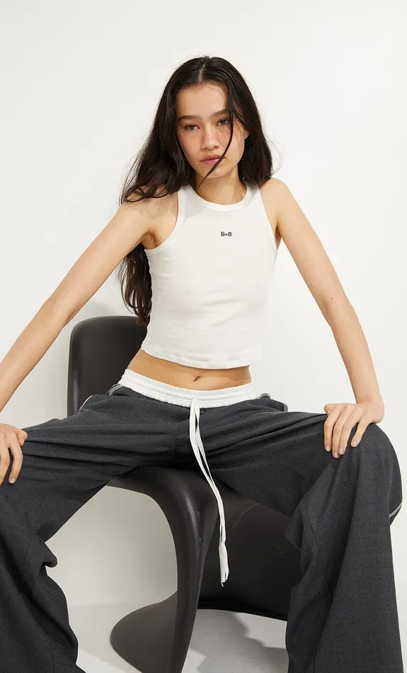 Bec Bridge Pants ASTER DRAWSTRING PANT Charcoalwhite 8211 Women