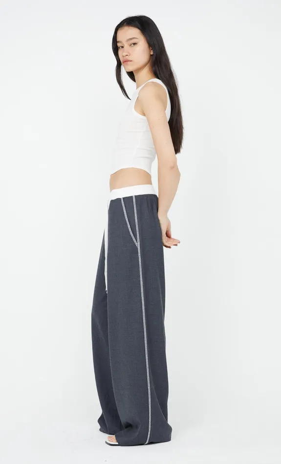Bec Bridge Pants ASTER DRAWSTRING PANT Charcoalwhite 8211 Women