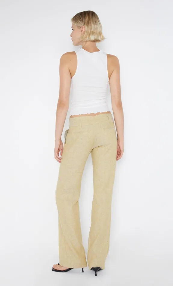 Bec Bridge Pants NEVA STRAIGHT LEG PANT Straw 8211 Women