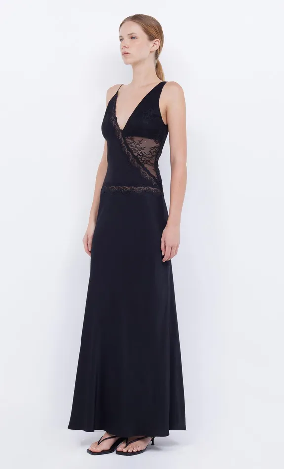 Bec Bridge Prom Dresses ABRIELLE LACE MAXI DRESS Blackblack 8211 Women