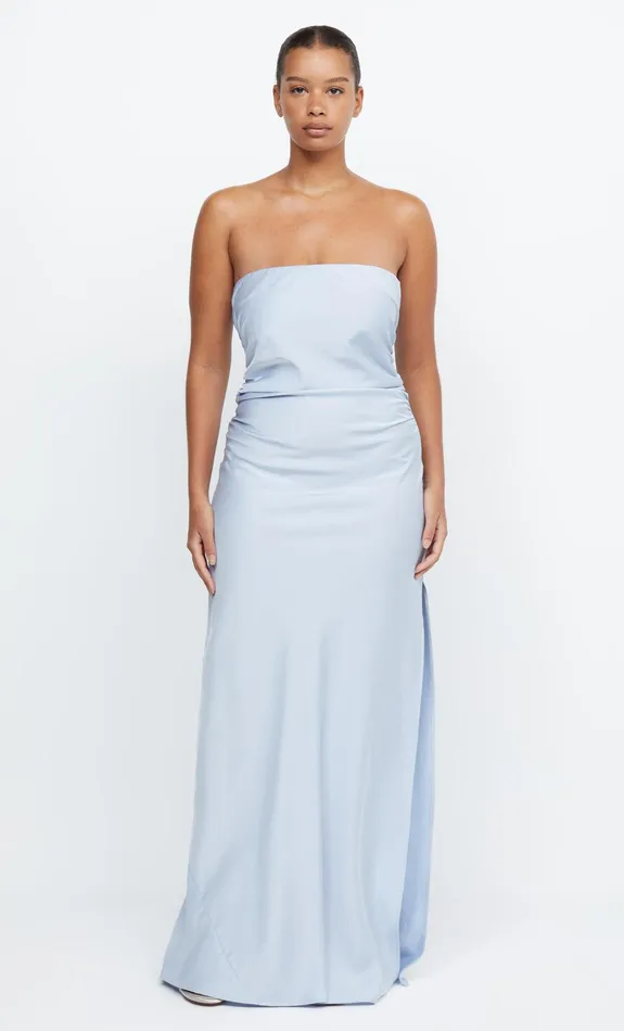 Bec Bridge Prom Dresses ETERNITY STRAPLESS MAXI Dusty Blue 8211 Women