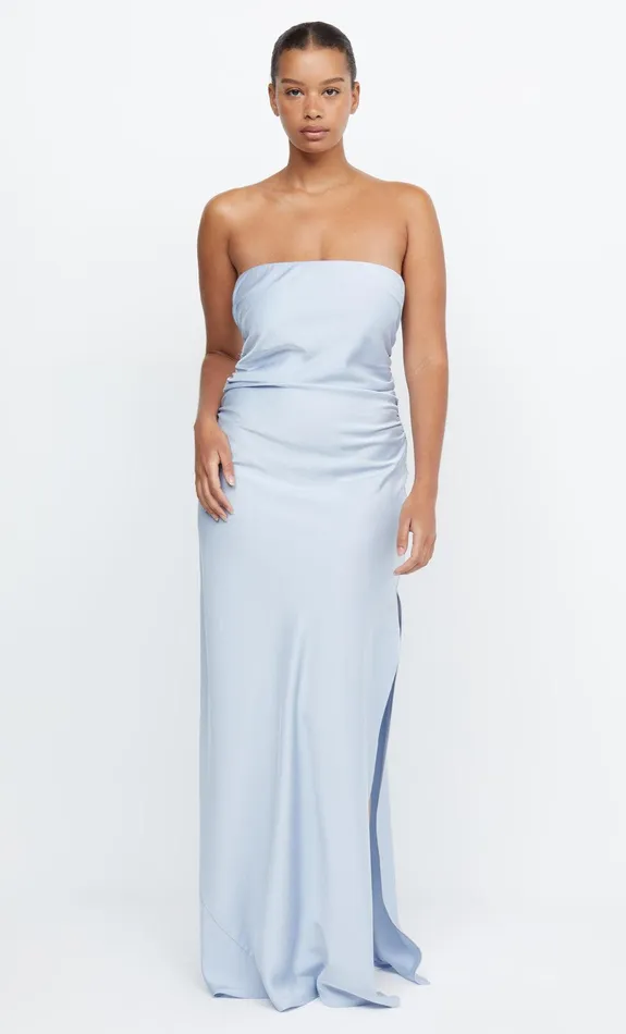 Bec Bridge Prom Dresses ETERNITY STRAPLESS MAXI Dusty Blue 8211 Women