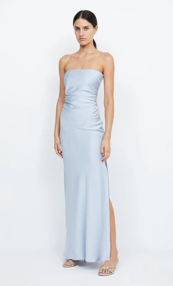 Bec Bridge Prom Dresses ETERNITY STRAPLESS MAXI Dusty Blue 8211 Women