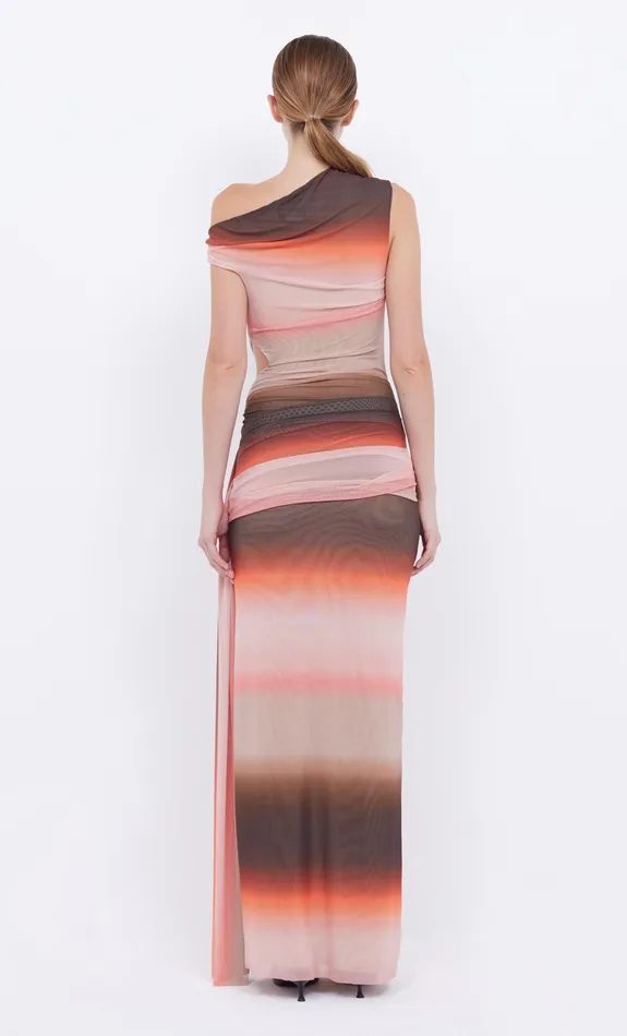 Bec Bridge Prom Dresses LOUNA ASYM DRESS Chocpink Ombre 8211 Women