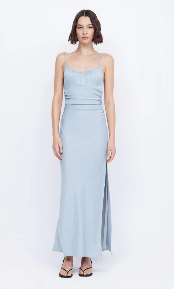 Bec Bridge Prom Dresses MARI LOU GATHERED MAXI DRESS Dove Blue 8211 Women