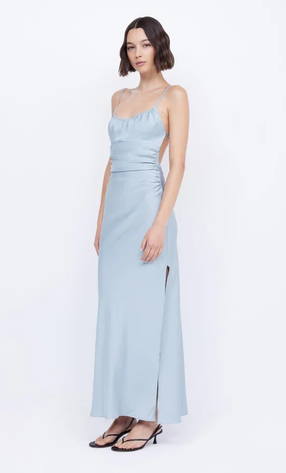 Bec Bridge Prom Dresses MARI LOU GATHERED MAXI DRESS Dove Blue 8211 Women
