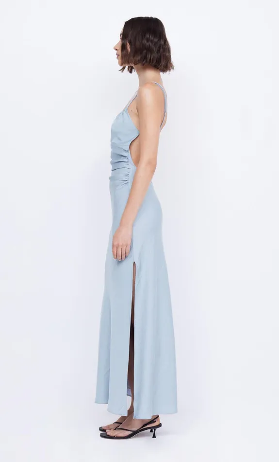 Bec Bridge Prom Dresses MARI LOU GATHERED MAXI DRESS Dove Blue 8211 Women