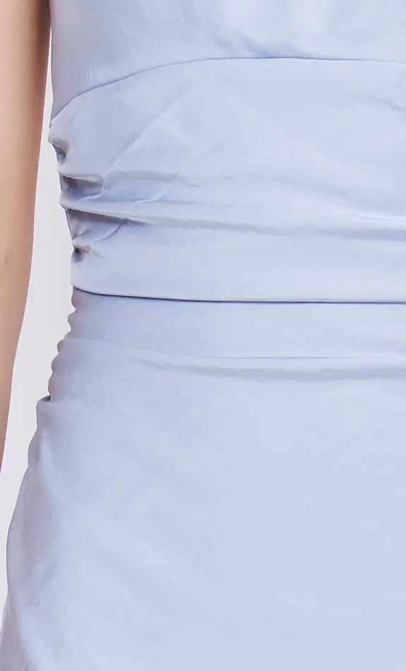 Bec Bridge Prom Dresses MARI LOU GATHERED MAXI DRESS Dove Blue 8211 Women