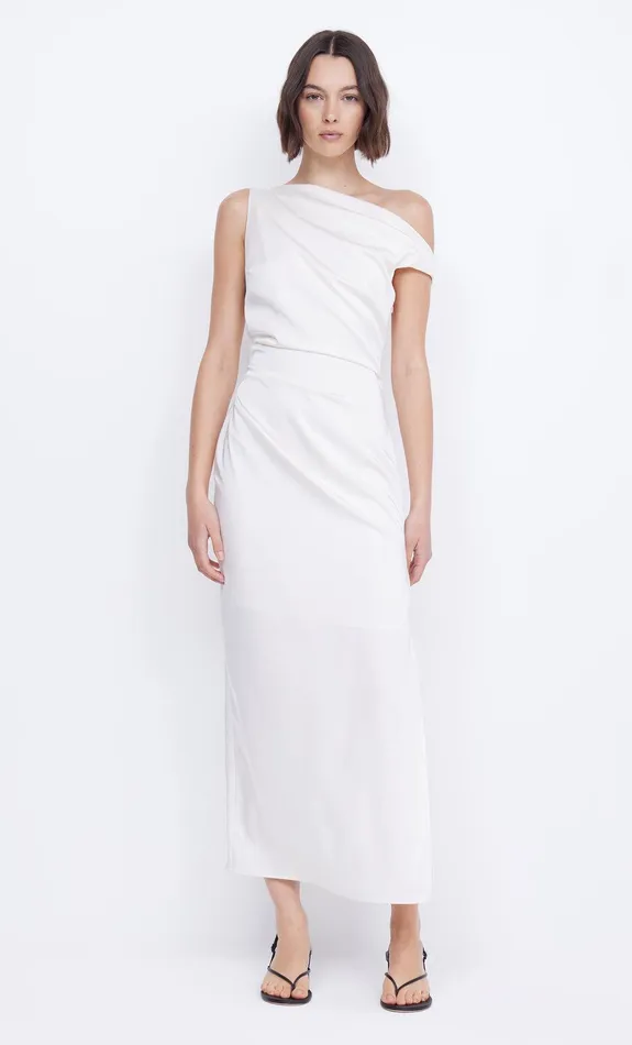 Bec Bridge Prom Dresses ROCHELLE ASYM MIDI DRESS Cream 8211 Women