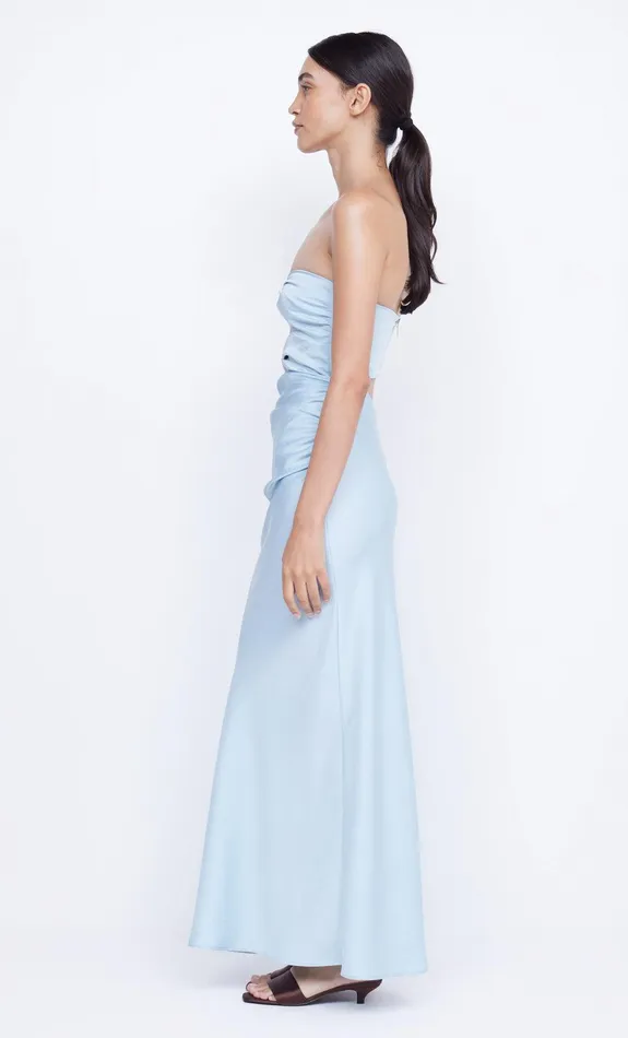 Bec Bridge Prom Dresses ROCHELLE TWIST STRAPLESS DRESS Dolphin Blue 8211 Women