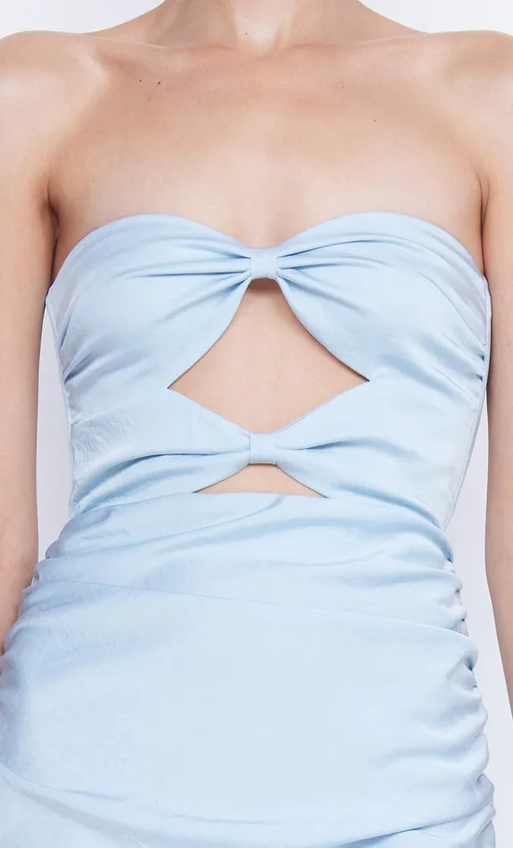Bec Bridge Prom Dresses ROCHELLE TWIST STRAPLESS DRESS Dolphin Blue 8211 Women